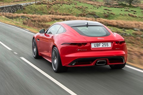 The current Jaguar F-type Coupe has extended to include four-cylinder power