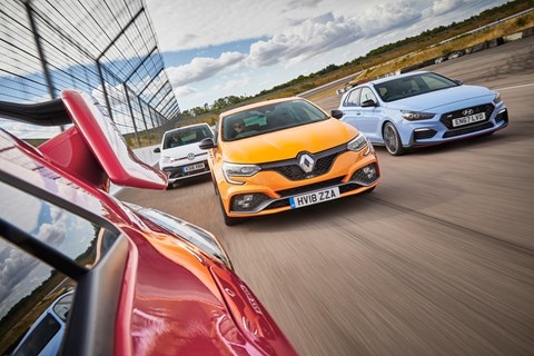 Best hot hatch 2019 civic megane i30n group