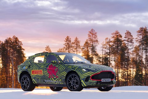 Aston Martin DBX winter testing