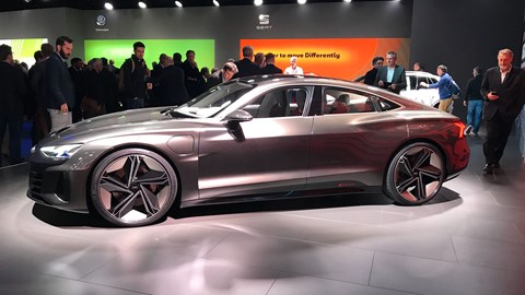 Audi e-Tron GT at Geneva 2019 - side view