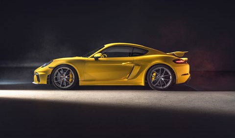 Side profile: the new 2019 Porsche 718 Cayman GT4