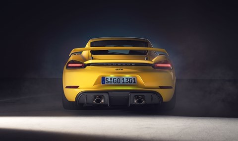 Side profile: the new 2019 Porsche 718 Cayman GT4