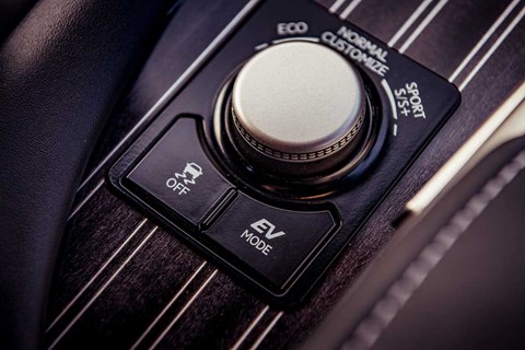 Driving modes on our Lexus RX: better leave it in Automatic then...