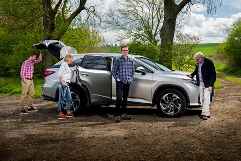 CAR magazine readers meet the Lexus RX L: Richard Luff, Lucy Cardew and Ian Hamilton