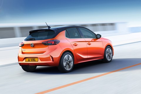 Vauxhall Corsa-e rear tracking