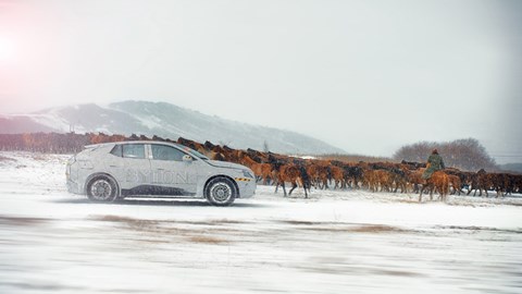 Byton M-Byte in cold weather testing