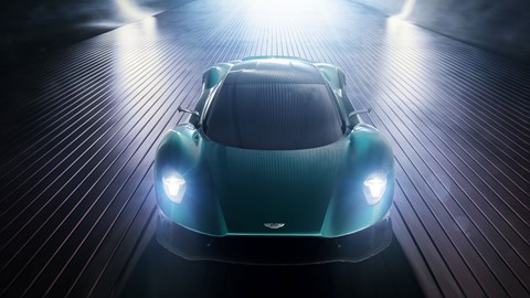Aston Martin Vanquish Vision concept at the 2019 Geneva motor show - dead-on front view