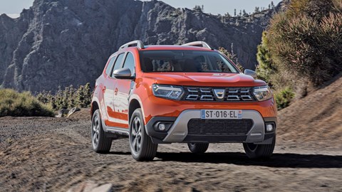 Orange 2021 Dacia Duster facelift