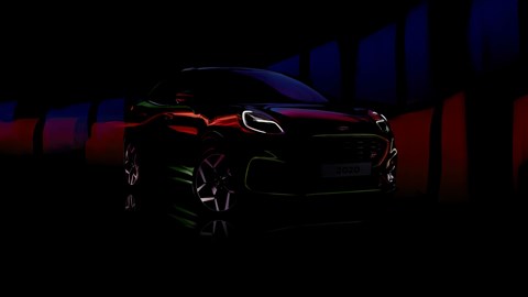 Ford Puma ST shadowy teaser photo