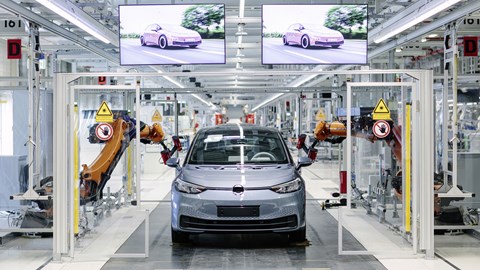 VW !D.3 being assembled in the factory - completed car