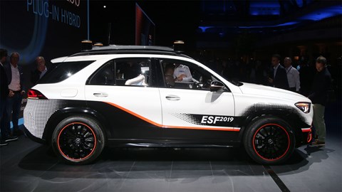 Mercedes ESF safety car at Frankfurt motor show 2019 - side view