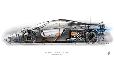 Gordon Murray T.50 sketch
