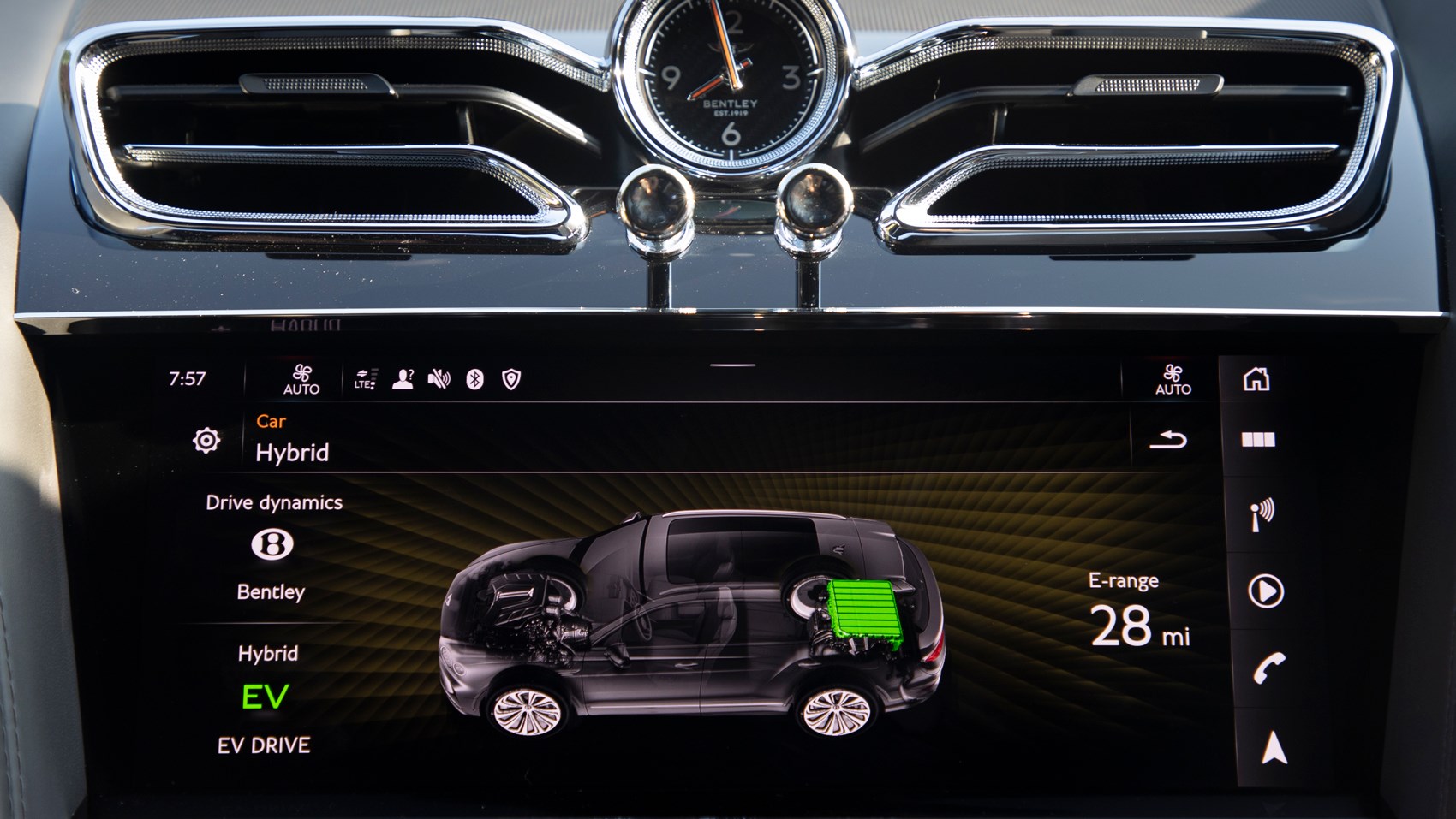 bentayga hybrid screen