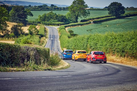 Megane Civic ST multi downhill