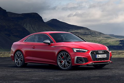 2019 Audi A5 facelift, Coupe, front three quarter