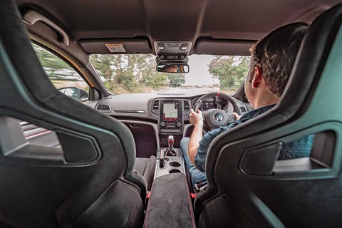 Ben Barry in his office: the view from the Megane RS 300 Trophy cabin