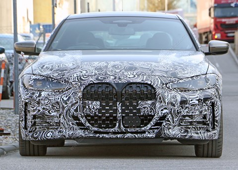 New spyshots emerge showing regular BMW 4-series grille: supersized!