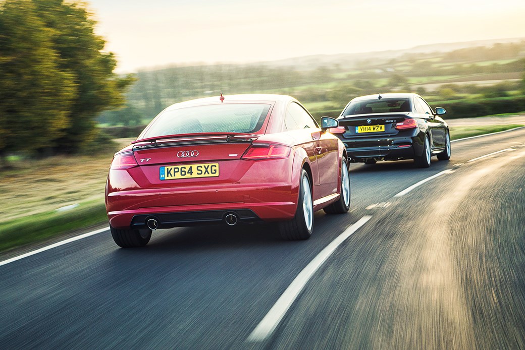Audi Tt Vs Bmw 2 Series Twin Test Review 2015 Car Magazine
