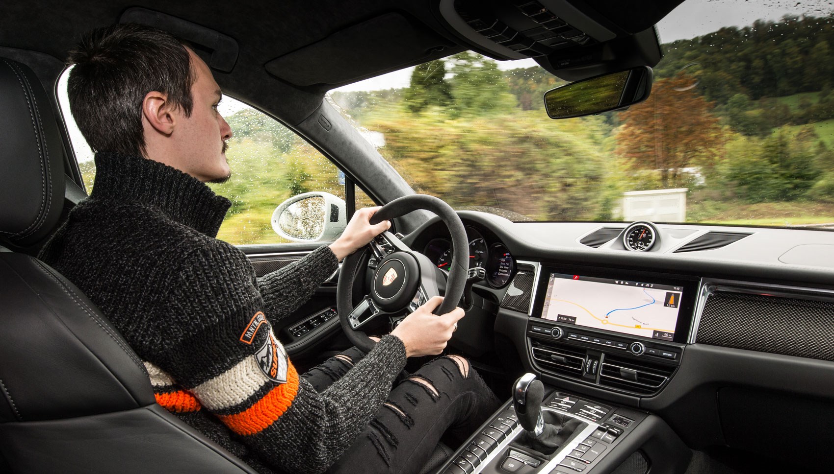 Macan Jake driving