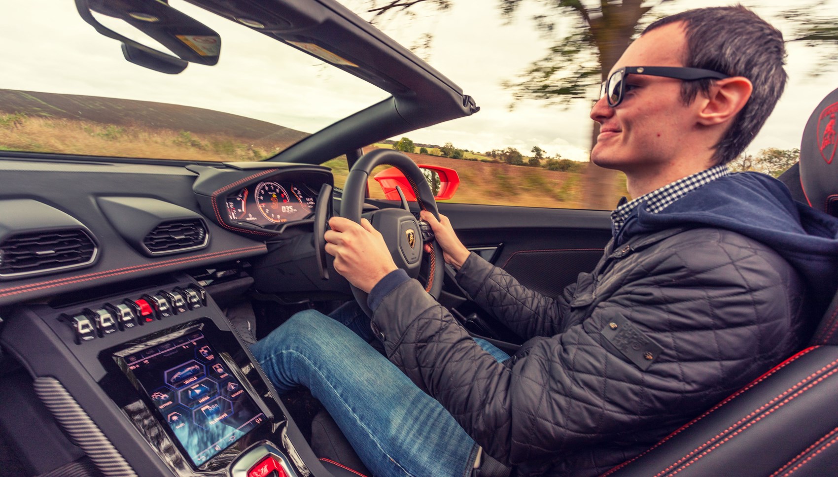 Huracan Spyder jake driving