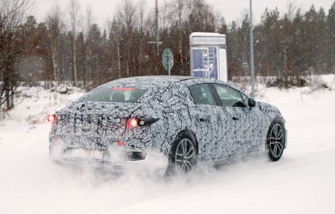 Mercedes-Benz EQS spy photos
