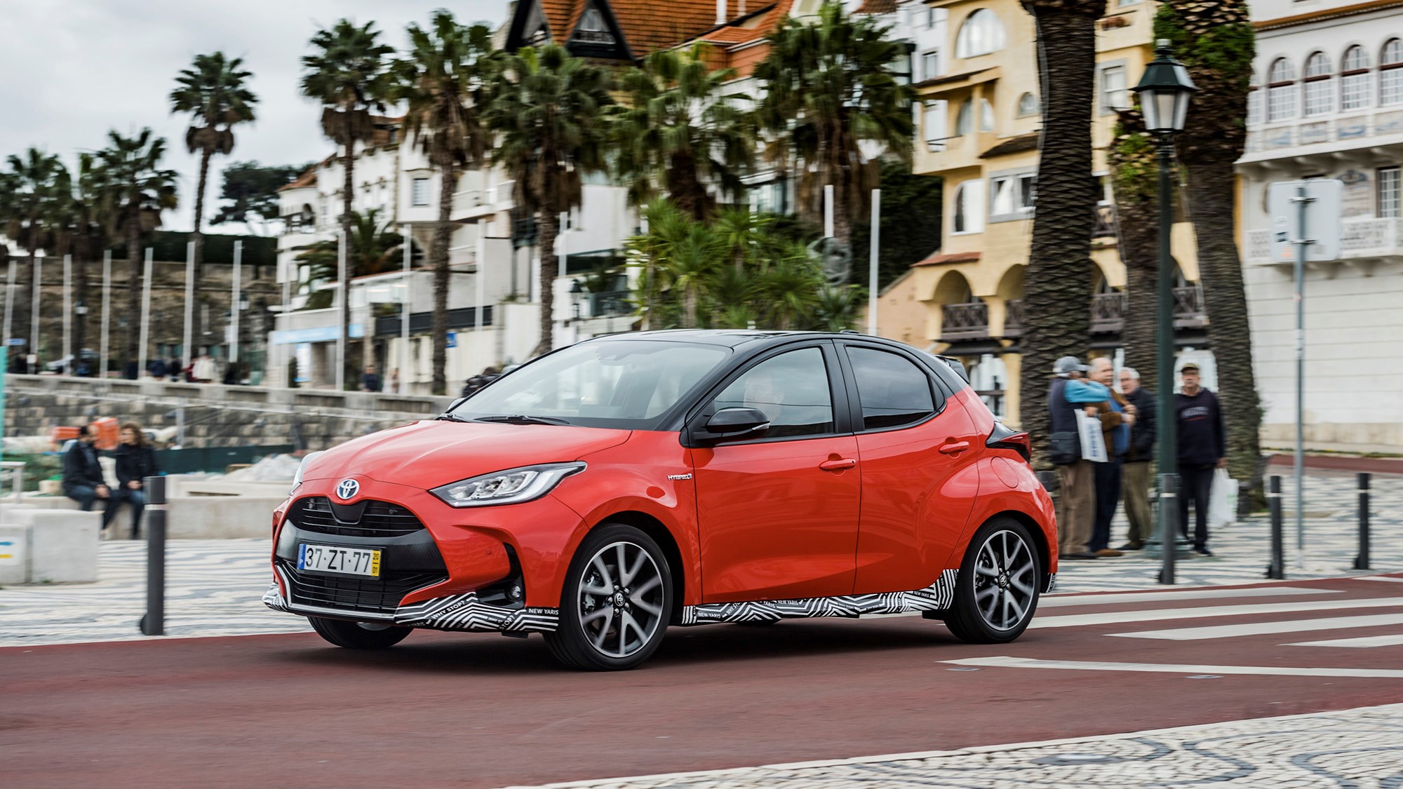 Toyota Yaris Hybrid 2020 driving front Toyota Yaris Hybrid 2020 driving front