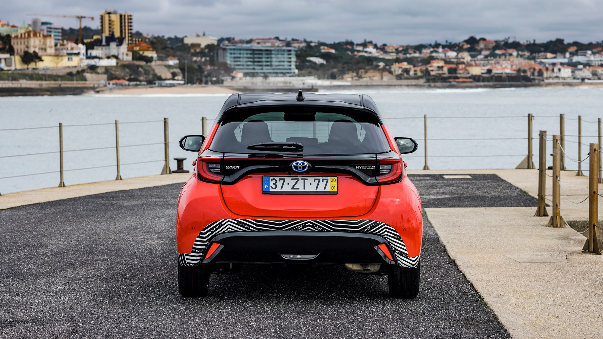 Toyota Yaris Hybrid 2020 rear Toyota Yaris Hybrid 2020 rear