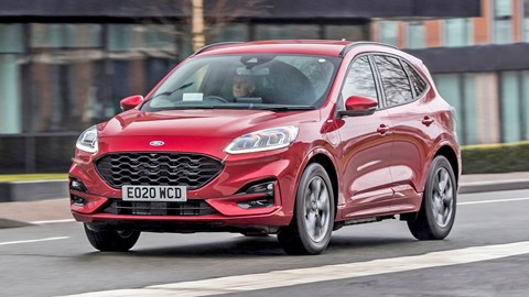 Red 2021 Ford Kuga PHEV