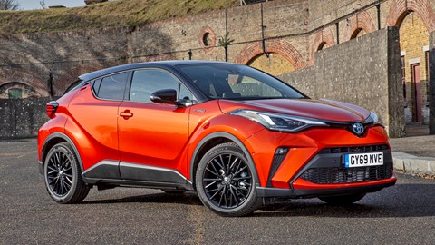 Orange 2020 Toyota CH-R Hybrid