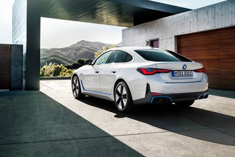 bmw i4 rear white