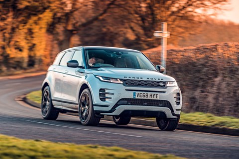 Evoque front cornering