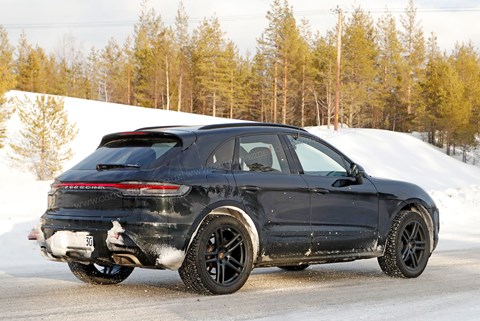 New 2022 Porsche Macan SUV on test