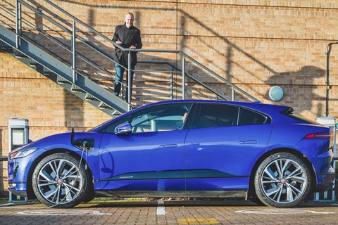 CAR magazine's Jaguar i-Pace and keeper Phil McNamara