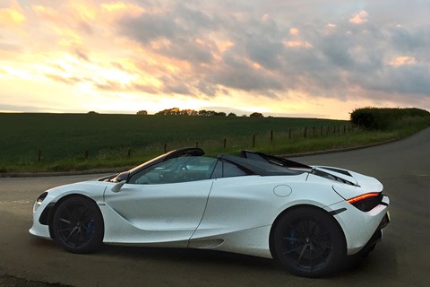 720s spider sunset