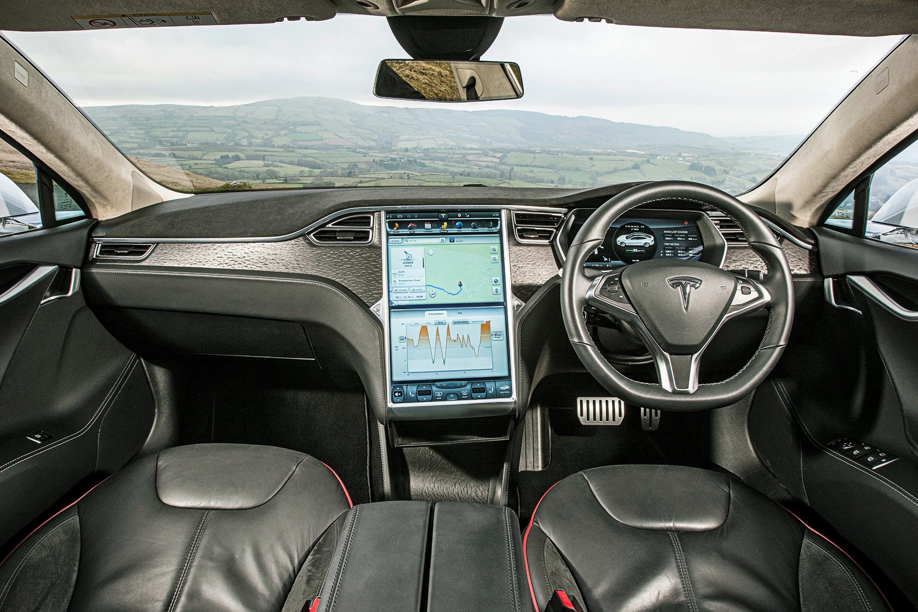 Tesla Mode S interior