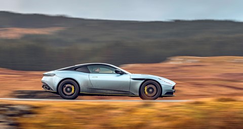 Our Aston Martin DB11 comes in Skyfall Silver with AMR Lime Pinstripes. Mmmm