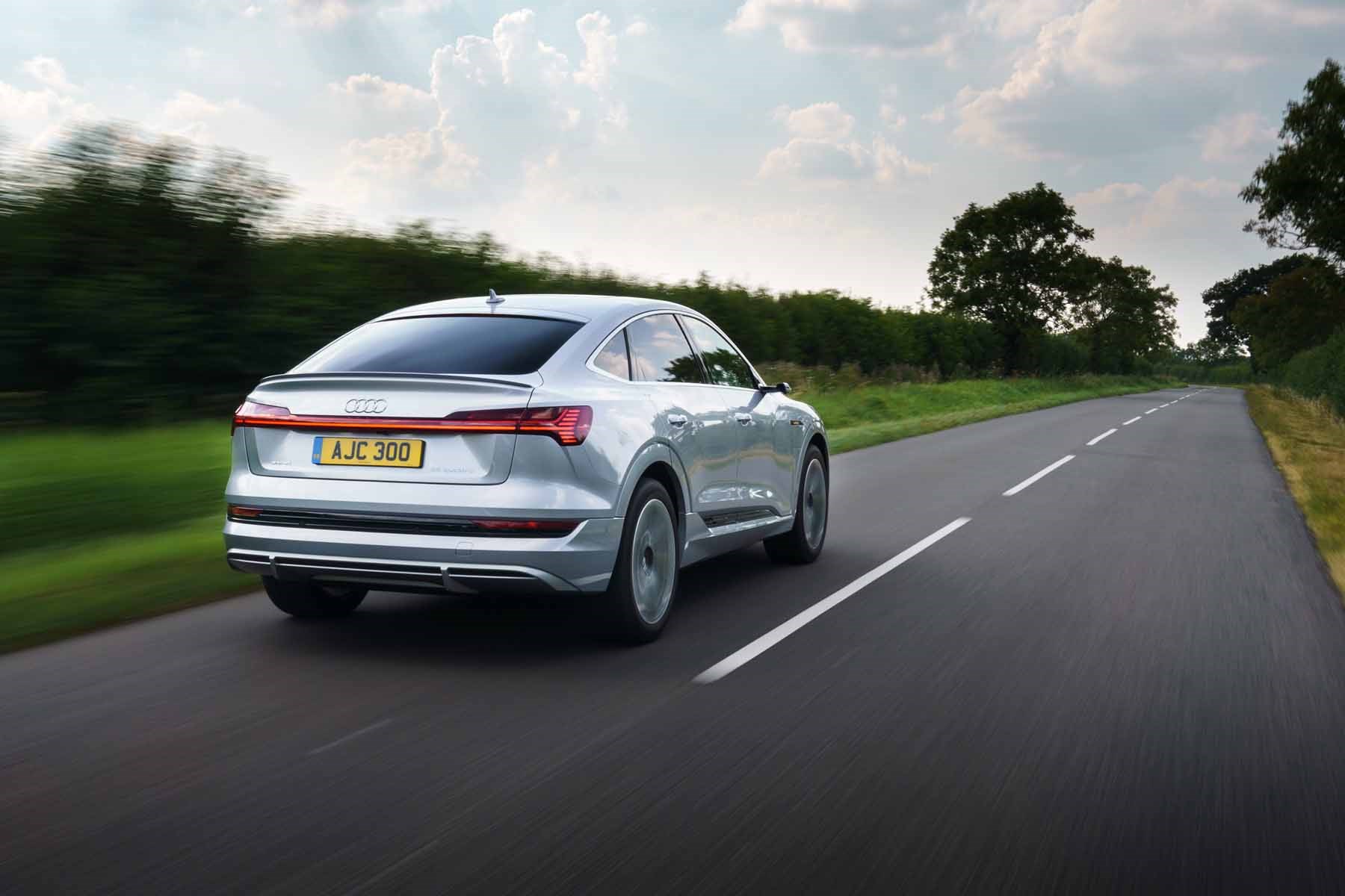 Audi e-Tron Sportback rear driving Audi e-Tron Sportback rear driving