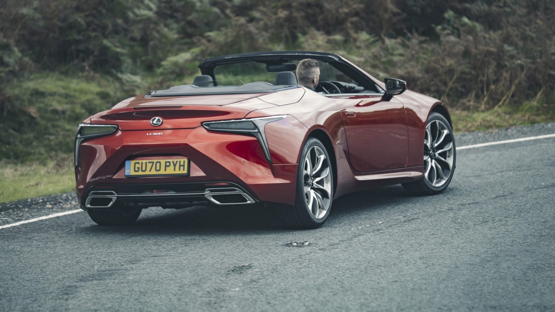 2020 Lexus LC Convertible - rear cornering