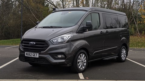 2020 Ford Transit Custom Nugget front three quarter