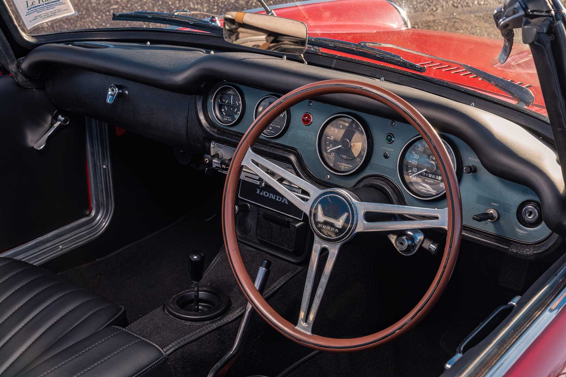 Honda S800 interior Honda S800 interior