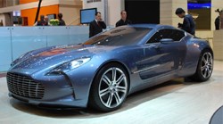 Aston Martin One-77 at the Geneva motor show