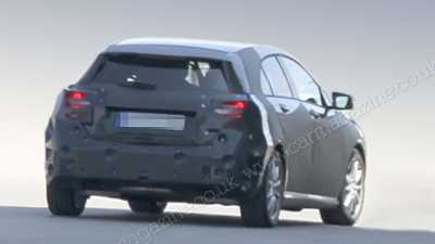 Mercedes A-class (2012) new spy photos