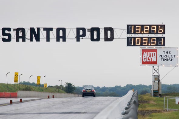 That's a 13.896sec quarter mile by Tim Pollard in the Infiniti M35h hybrid