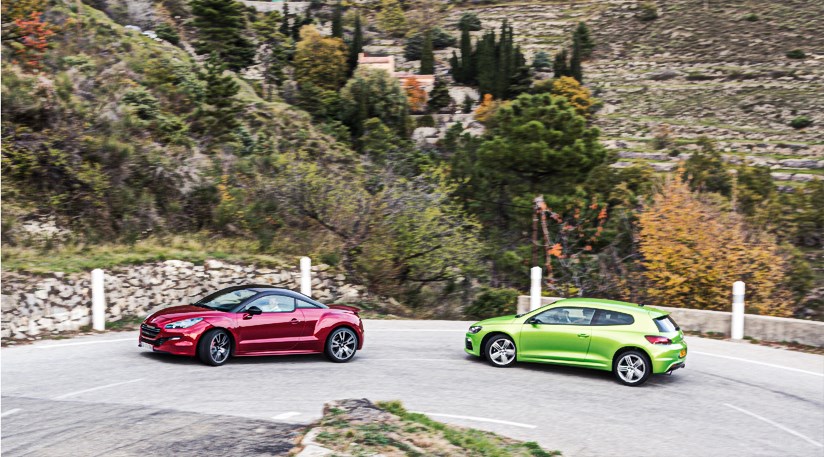 Peugeot Rcz R Vs Vw Scirocco R 14 Review Car Magazine