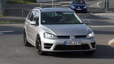 VW Golf R Estate (2014) hot Golf wagon scooped