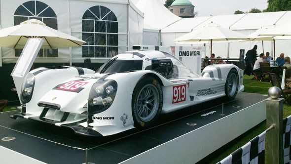 Le Mans challenger, the Porsche 919 Hybrid at Goodwood