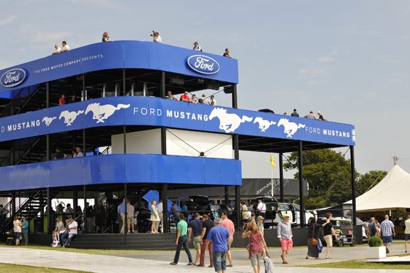 Ford's stand focuses on the launch of the Mustang