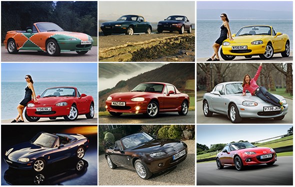 Nine special MX-5s