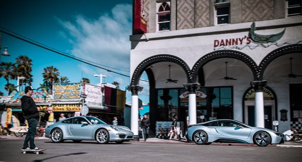 Old meets new: BMW i8 vs Porsche 991
