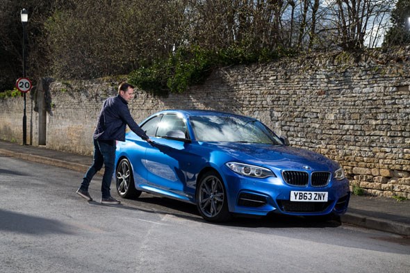 CAR magazine's BMW M235i and its keeper, Chris Chilton
